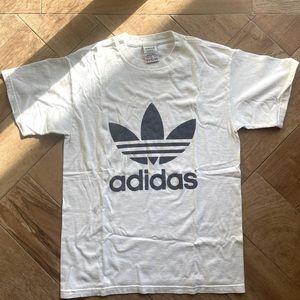 Vintage Adidas T-Shirt front and back Logo. Size Medium.